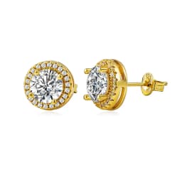 Pass Diamond Tester Pen Moissanite And Zircon Stud Earrings For Women 100% Real 925 Sterling Silver GRA Certificates D VVS1
