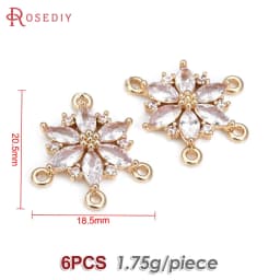 High Quality 18K Gold Color Brass and Zircon More Style Earrings Connect Charms Pendants Jewelry Making Diy Findings Accessories