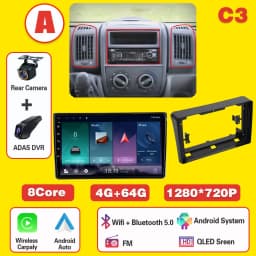 Android 16 For Fiat Ducato 2005-2025 Citroen Jumper Peugeot Boxer Dodge Ram carplay radio auto android head unit multimedia play