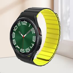 Magnetic Silicone Strap for Samsung Galaxy 6 5 4 40 44mm 6/4Classic 43 47mm 42 46mm No Gaps Bracelet for Watch 5Pro 45mm Band