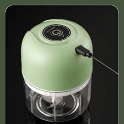 HOMEFISH Electric Mini Kitchen Garlic Paste Mixer Baby Food Meat Grinder Home Multi-functional Garlic Crusher