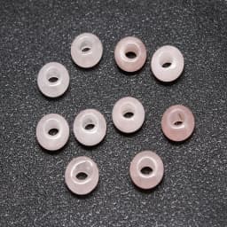 10Pcs Natural Crystal Agate Stone Big Hole Beads Abacus Spacer Beads Crafts Supplies for Jewelry Making DIY Bracelet Accessories