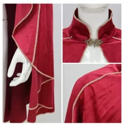 2026 Halloween Fall/Winter Medieval Gothic Suede Fabric Cloack for Men&Women,Purple Stand-Collar Cape Unisex,One Size Fits All