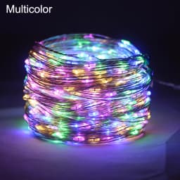 10M-200M LED String Fairy Lights Silver Wire Fairy Lights Christmas Garland For Outdoor Home New Year Tree Wedding Party Decor
