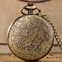 Bronze Retro Poker Cards Skull Design Ghost Display Steampunk Quartz Pocket Watch Fob Vintage Antique Clock with 80cm/38cm Chain