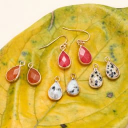 Waterdrop Natural Stone Dangle Labradorite Earrings for Women Newly Designed Female Daily Wear Wholesale Dropshiping