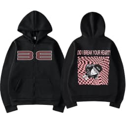 Hit Me Hard and Soft DID I BERAK YOUR HEART? Zipper Hoodies Men Women Clothing Pullovers Fashion Hip Hop Zip Up Sweatshirt Coats