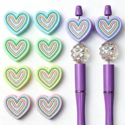 20pcs New Silicone Beads Mini Focus Beads For Pens Food Grade Silicone Teether Beads DIY Jewelry Pacifier Chain Accessories