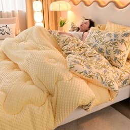 KDJEIKZ Microfiber Is Thickened by 3D Beanie Velvet to Protect the Warm Winter Blanket by Single Double Fall and Winter