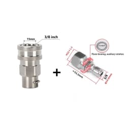 Pressure Washer Swivel Adapter 3/8 Quick Plug Set for Karcher Hose to 3/8 Quick Connect 5000 PSI