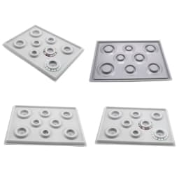 2Pcs Gray Flock Beads Tray Design Boards DIY Beading Bracelet Tools Jewelry Storage Box Tray Diy Jewelry Making