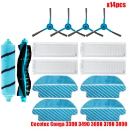 For Cecotec Conga 3290 3390 3490 3590 3690 3790 3890 Ultra Titanium Vital Vacuum Cleaner Main Side Brush Hepa Filter Spare Part