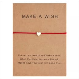 50pcs Kraft Paper Jewelry Packaging Cards Make a Wish  9*7CM fit Necklace Bracelet Gift Package Label Small Bussiness Wholesale