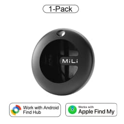 MiLi MiTag Dual System Bluetooth GPS Tracker Locator Smart Location Tag Keys Finder Works With Apple Find My&Google Find Hub