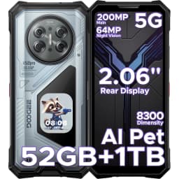 Doogee V50 Pro 5g Rugged Smartphone 2.06'' Back Display Dimensity 8300 11000Mah 6.78'' 120Hz 512Gb/1Tb Rom Android 16 Smartphone
