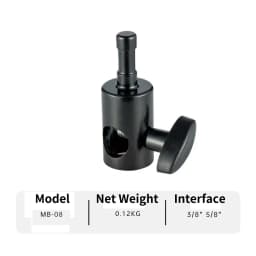 Meking Light Stand Adapter C Stand Camera Mount Light Stand Tripod Screw 1/4 "3/8" and 5/8" Fixing Nut Photo Studio Accessories