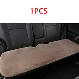 Plush Rabbit Fur Car Seat Cushion Winter Warmth Thick Wool Square Multicolor Cushion for Main Driver or Co-pilot Cover Universal