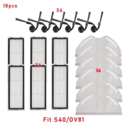For Xiaomi S40 Pro/OV71GL / S40/OV81 Robot Vacuum Cleaner Consumables Hepa Filter Mop Cloth Main Side Brush Accessories Parts