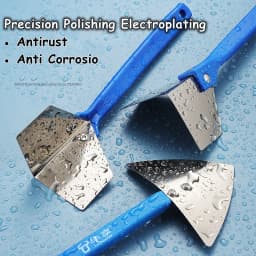 Stainless Steel Spatula Sealing Tools Corner Trowel Plastic Handle Trowel Painting Putty Internal External Corner Putty Scraper
