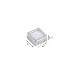 Top Glass Gem Box Gemstone Holder Display Loose Diamond Stone Show Jewelry Case Storage Organizer Tool Coin Jar Novel Container