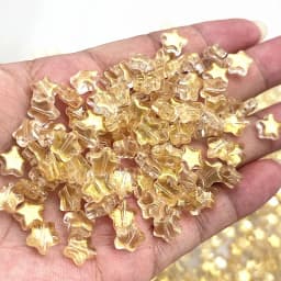 New 30pcs 8mm Five-pointed Star Matte Glass Beads Loose Spacer Beads for Jewelry Making DIY Handmade Bracelets Earrings
