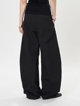 [EAM] High Waist Purple Brief Shaped Elegant Long Wide Leg Pants New Trousers Women Fashion Tide Spring Autumn 2026 1DH9918