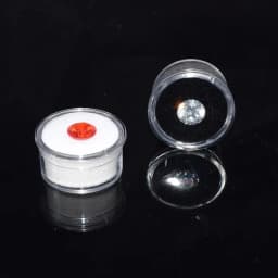Protective Gemstone Diamond Jewellery Display Storage Transparent Box Glass Lid Case Earrings Gem Stone Holder Organizer 20Pcs