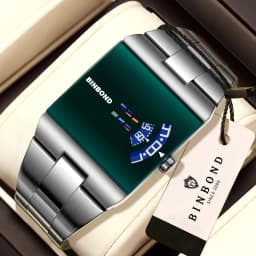 BINBOND Original Design Waterproof Men's Watch Accurate Quartz Watches For Men Luxury Sturdy Sport Wristwatches Casual Reloj