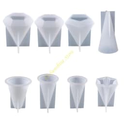 Pyramid Molds for Resin Cone Ring Holder Resin Molds Resin Pyramid Molds for Candle Making Silicone Resin Molds Handmade QX2F