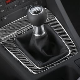 For Audi A4 S4 B7 2005-2008 Car Accessories Real Carbon Fiber Gear Shift Panel Set Cover Trim Interior Sticker Modification