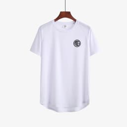 Summer Men Short Sleeve Cotton Breathable Crew Neck Gym Workout Muscle Slim Fit Fitness Bodybuilding Casual Pumping Iron -shirt