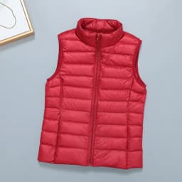 Slim Women Down Vests Spring Autumn Ultra Light Coat Sleeveless Duck Down Coat Stand-up Collar Waistcoat Portable Vest Female