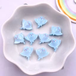 30pcs Colorful Resin Mini Turtles Crabs Fish Starfish Seahorses Seaweed Marine Organism Figurine Flatback Scrapbook Crafts DIY