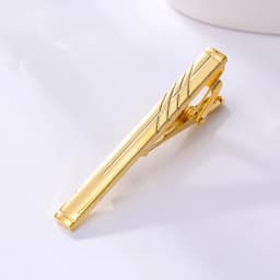 1Pcs Fashion Tie Clip for Men Copper Simple Bar Clasp Practical Mens Classic Tie Clips Clamp Pin Jewelry Necktie Wedding Gift