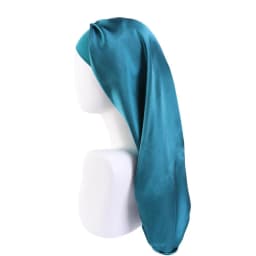 Elastic Wide Edge Long Satin Bonnet Sleep Hats Wrap Night Cap Care Women Men Unisex Extra Large For Natural Curly Loose Hair