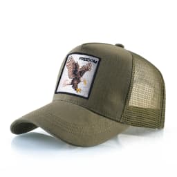 Fashion Trucker Caps With Embroidery Animals Patch Four Seasons Snapback Baseball Cap For Men Women Adjustable Visor Hat