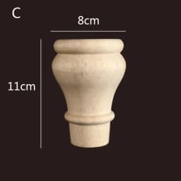 1pc Furniture Round Solid Wood Table Legs Sofa Feet Cabinet Bed Dressing Table Replacement Foot Support Hardware