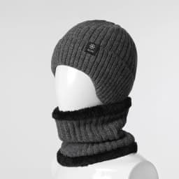 Outdoor Men Winter Knitted Hat Plush Warmth Peaked Cap Earmuff Casual Fashion Faux Fur Lined Hooded Hats Cycling Ear Protection