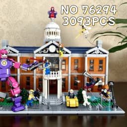 2026 NEW X Mansion Hero Base X-Force Command Center Mutant Showdown Building Block Brick 3093pcs Toy Birthday Gift