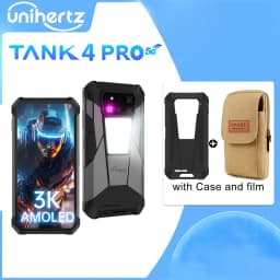 Unihertz Tank 4 Pro 8849 Rugged Phone 5G AI Built-in 720P Projector IP68/69 Dimensity 8300 512GB/1TB ROM 16GB/18GB RAM 3k AMOLED