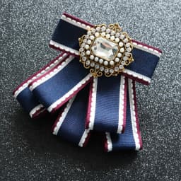 Fashion Men's Women's Bow Tie British Multi-layer Neck Flower Korean Version Married Groom Wedding Handmade Crystal Bowtie