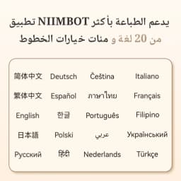 Niimbot D110 Mini Handheld Thermal Label Maker Wireless Sticker Machine Inkless Pocket with Label Sticker for Home Office