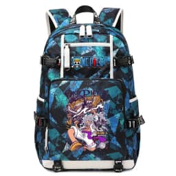 Anime Luffy Print Casual School Backpack Large Capacity Student Bookbag for Boys and Girls Travel Sport