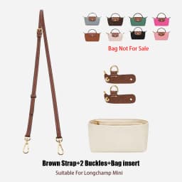 Bag Organizer Insert For The Longchamp Inner Liner Mini Pouch Handbag Inner Orderly Neat Nylon Support Bag Insert Accessories
