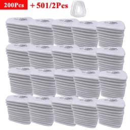 5N11 Cotton Filter Paper 501 Cover For 3M 6001/6200/6800 Gas Mask Spraying Painting Chemical Respirator Dust Proof Accessories