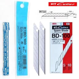 New NT Cutter Spare Replacement Blade BD-100 small art blade 9mm 30 degrees 50blades/Pack for D-400 D-1000 C-400 C-1500