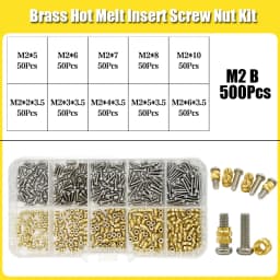 Heat Insert Nut Stainless Screw TS100 Soldering Iron Tip Insert Internal Thread Head Brass Hot Melt Insert Nuts Bolt Insertion