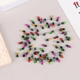 1Pcs 1:12 Christmas String Lights String Of Fake Lights Decoration Mini Furniture Dollhouse Miniature Accessories