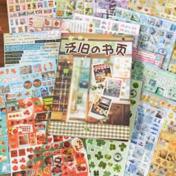 Memories Theme Die-Cut Sticker Book 29 Sheets for Scrapbooking Journal DIY,Planner Collage Diary Decoration Supplies