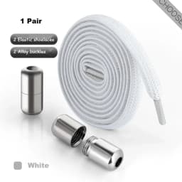 Alloy Lock No Tie Shoe Laces Flat Shoelaces for Sneakers Elastic Laces Without Ties Kids Adult Quick Lace for Shoes Rubber Bands